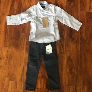 Mayoral navy twill trousers, new with tags, sz3